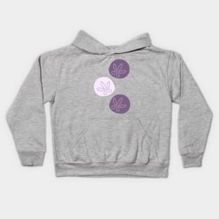 Purple Sand Dollars Kids Hoodie